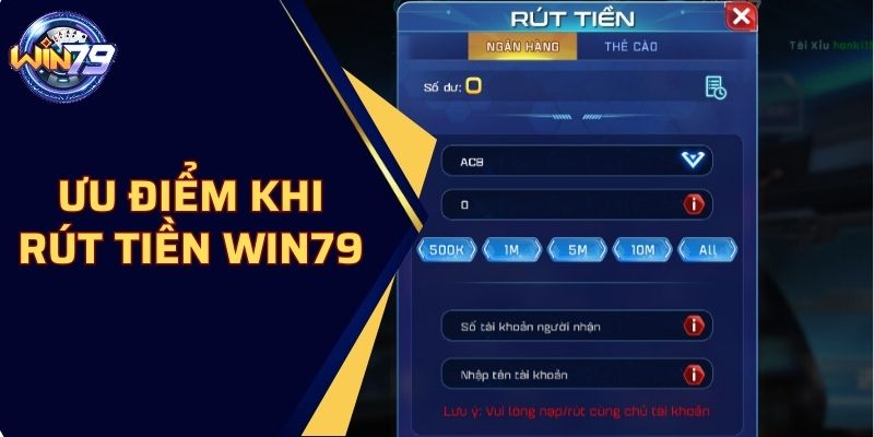 Ưu Điểm Khi Rút Tiền Win79 So Với Các Nền Tảng Khác